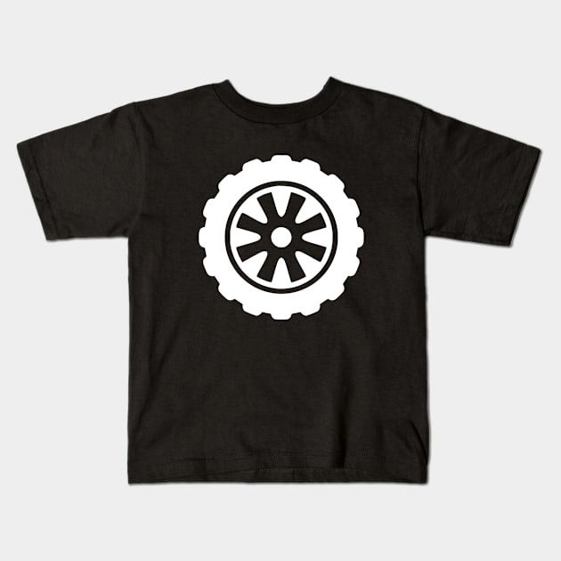 Tire Kids T-Shirt by Sarcasmbomb